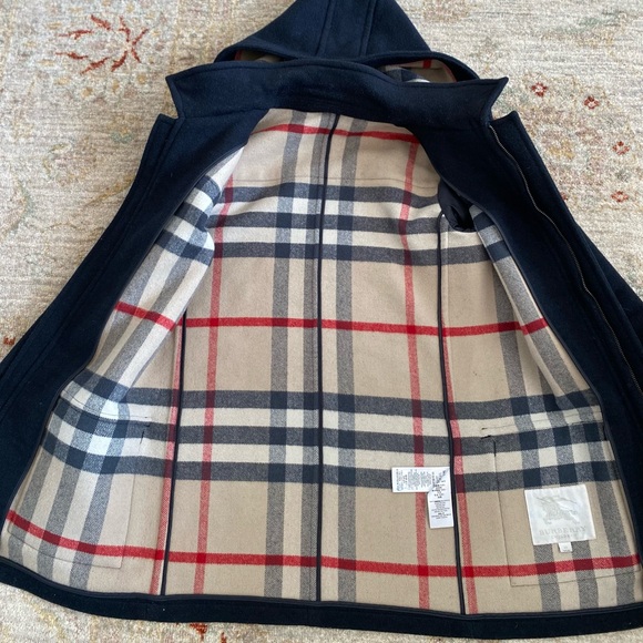 Burberry black Wool duffle coat size 14Y or womens XS - Picture 6 of 11